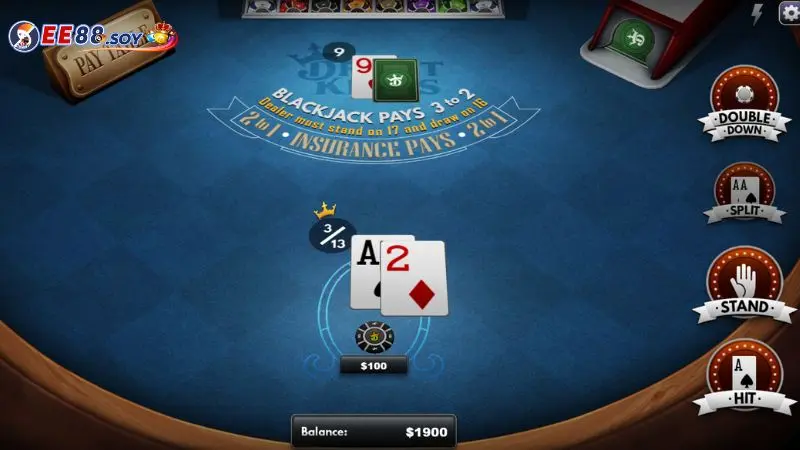 Blackjack: Trò Casino EE88 có lượt truy cập cao nhất 2024