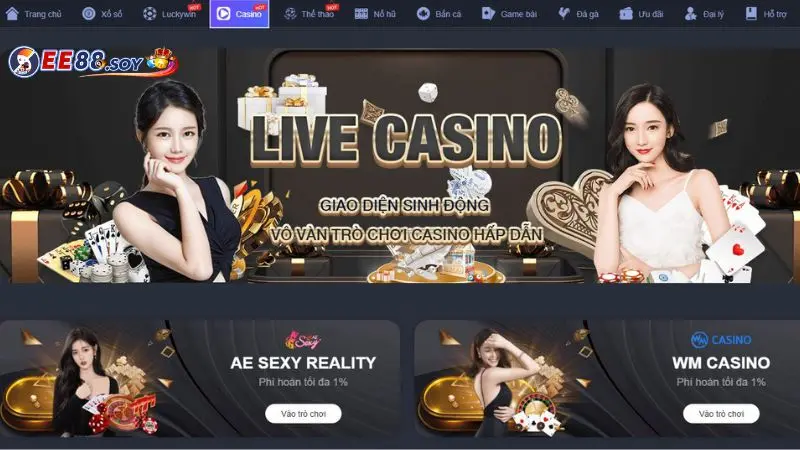 Casino EE88: Sòng bạc được yêu thích nhất hiện nay