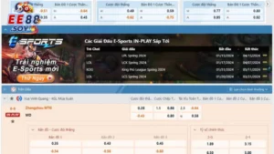Thể Thao Điện Tử EE88: Bứt Phá Giới Hạn, Thỏa Mãn Đam Mê EE88 – Trang web cá cược thể thao điện tử uy tín hàng đầu Châu Á